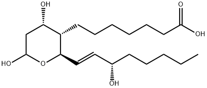 9ALPHA,11,15S-TRIHYDROXY-THROMBOX-13E-EN-1-OIC ACID Struktur