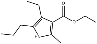 1H-Pyrrole-3-carboxylicacid,4-ethyl-2-methyl-5-propyl-,ethylester(9CI) Struktur