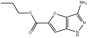 1H-Furo[3,2-c]pyrazole-5-carboxylicacid,3-amino-,propylester(9CI) Struktur