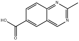 6-Quinazolinecarboxylic acid, 2-methyl- (9CI) Struktur