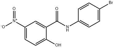 N-(4-Bromophenyl)-5-nitrosalicylamide Struktur