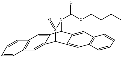 Soluble  pentacene  precursor,  6,13-Dihydro-13,6-(epithioimino)pentacene-16-carboxylic  acid,  butyl  ester,  15-oxide Struktur