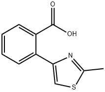 2-(2-METHYL-1,3-THIAZOL-4-YL)BENZOIC ACID Structure