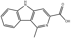 5H-Pyrido(4,3-b)indole-3-carboxylic acid, 1-methyl- Struktur