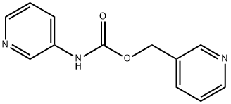 3-Pyridinecarbamic acid 3-pyridylmethyl ester Struktur