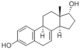 estra-1,3,5(10),7-tetraene-3,17alpha-diol Struktur