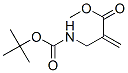 2-Propenoicacid,2-[[[(1,1-dimethylethoxy)carbonyl]amino]methyl]-,methyl Struktur