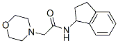 N-(Indan-1-yl)-2-morpholinoacetamide Struktur