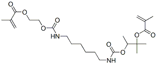 2-Propenoic acid, 2-methyl-, trimethyl-4,13-dioxo-3,14-dioxa-5,12-diazahexadecane-1,16-diyl ester Struktur