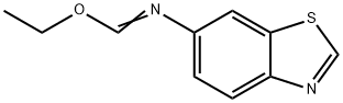 Methanimidic acid, N-6-benzothiazolyl-, ethyl ester (9CI) Struktur