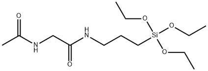 2-(Acetylamino)-N-(3-triethoxysilylpropyl)acetamide Struktur