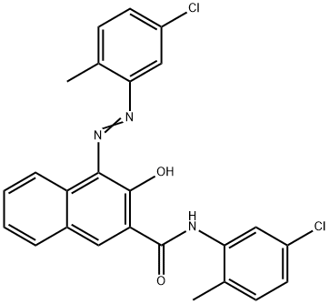 N-(5-chloro-2-methylphenyl)-4-[(5-chloro-2-methylphenyl)azo]-3-hydroxynaphthalene-2-carboxamide Struktur