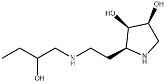 3,4-Pyrrolidinediol, 2-[2-[(2-hydroxybutyl)amino]ethyl]-, (2S,3R,4S)- (9CI) Struktur