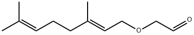 (E)-[(3,7-dimethyl-2,6-octadienyl)oxy]acetaldehyde Struktur