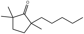 2,2,5-TRIMETHYL-5-PENTYLCYCLOPENTANONE Structure