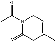 2(1H)-Pyridinethione,  1-acetyl-3,6-dihydro-4-methyl-  (7CI,8CI) Struktur