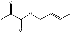 Propanoic acid, 2-oxo-, (2E)-2-butenyl ester (9CI) Struktur