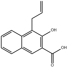 4-Allyl-3-hydroxy-2-naphthalenecarboxylic acid Struktur