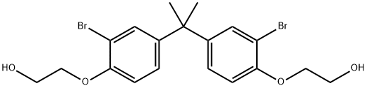 2,2'-[(1-methylethylidene)bis[(2-bromo-4,1-phenylene)oxy]]bisethanol  Struktur