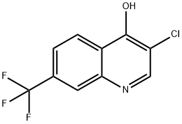 3-CHLORO-7-TRIFLUOROMETHYLQUINOLIN-4-OL Struktur