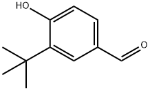 3-(tert-butyl)-4-hydroxybenzaldehyde Struktur