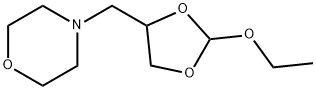 Morpholine, 4-[(2-ethoxy-1,3-dioxolan-4-yl)methyl]- (9CI) Struktur