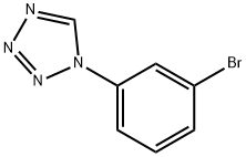 1H-TETRAZOLE, 1-(3-BROMOPHENYL)- Struktur