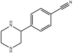 4-PIPERAZIN-2-YL-BENZONITRILE Struktur