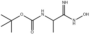 Carbamic acid, [2-(hydroxyamino)-2-imino-1-methylethyl]-, 1,1-dimethylethyl Struktur