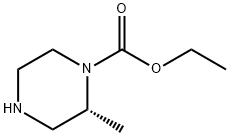 1-Piperazinecarboxylicacid,2-methyl-,ethylester,(2R)-(9CI) Struktur