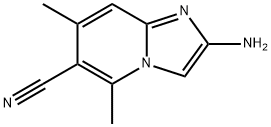 2-AMINO-5,7-DIMETHYL-IMIDAZO[1,2-A]PYRIDINE-6-CARBONITRILE Struktur