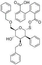 a-D-Mannopyranoside, phenyl 3,6-bis-O-(phenylMethyl)-1-thio-, dibenzoate Struktur