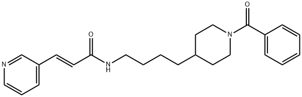 (E)-N-[4-(1-BENZOYL-PIPERIDIN-4-YL)-BUTYL]-3-PYRIDIN-3-YL-ACRYLAMIDE