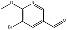 5-broMo-6-Methoxynicotinaldehyde Struktur