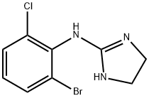 N-(2-Bromo-6-chlorophenyl)-4,5-dihydro-1H-imidazole-2-amine Struktur