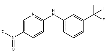 2-[N-(3-trifluoromethylphenyl)amino]-5-nitropyridine Struktur