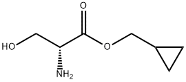 D-Serine, cyclopropylmethyl ester (9CI) Struktur