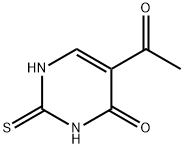 4(1H)-Pyrimidinone, 5-acetyl-2,3-dihydro-2-thioxo- Struktur