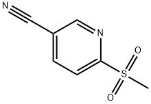 6-(METHYLSULFONYL)NICOTINONITRILE, 66154-68-5, 結(jié)構(gòu)式