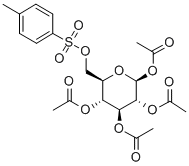 1,2,3,4-TETRA-O-ACETYL-6-O-TOSYL-BETA-D-GLUCOPYRANOSE Struktur