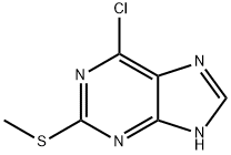 6-chloro-2-(methylthio)-7H-purine