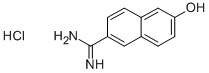 6-AMIDINO-2-NAPHTHOL, HYDROCHLORIDE Struktur