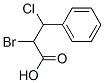 2-bromo-3-chloro-3-phenyl-propanoic acid Structure