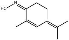 2-Cyclohexen-1-one,2-methyl-4-(1-methylethylidene)-,oxime,(Z)-(9CI) Struktur