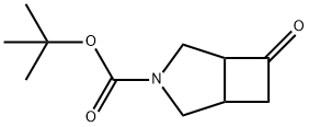 tert-butyl  6-oxo-3-aza-bicyclo[3.2.0]heptane-3-carboxylate Struktur