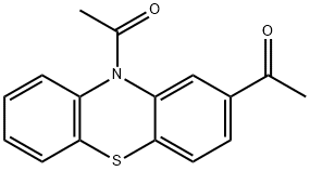 1-(2-acetylphenothiazin-10-yl)ethanone Struktur