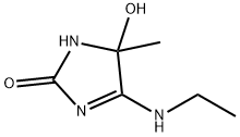 2H-Imidazol-2-one, 4-(ethylamino)-1,5-dihydro-5-hydroxy-5-methyl- (9CI) Struktur