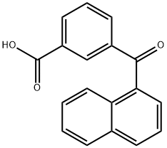 3-(naphthalene-1-carbonyl)benzoic acid Struktur