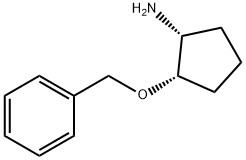 Cyclopentanamine, 2-(phenylmethoxy)-, (1R,2S)- (9CI) Struktur