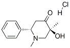 (2S,5S)-5-hydroxy-1,5-dimethyl-2-phenyl-piperidin-4-one hydrochloride Struktur